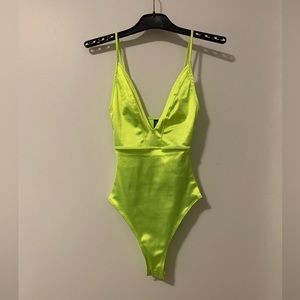 H&M Divided- NWOT Neon Bodysuit